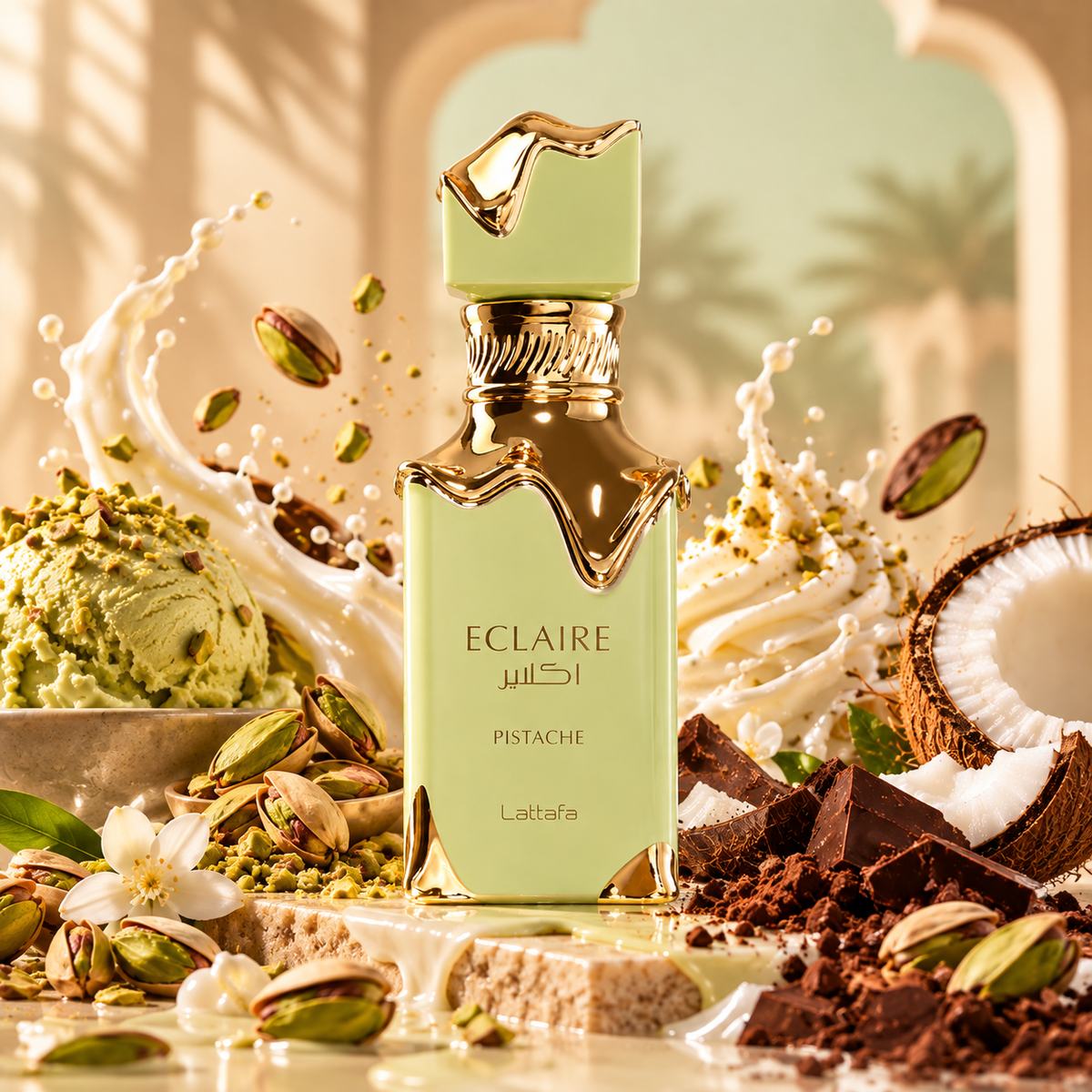 Lattafa Eclaire Pistache Eau de Parfum 100ml - Parfum authentique livre en Algerie - OhSouk