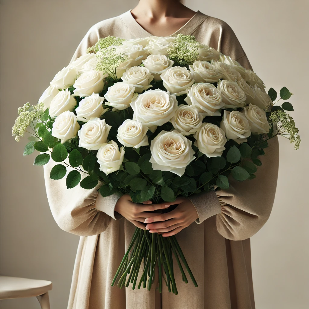 Bouquet of White Roses Purity