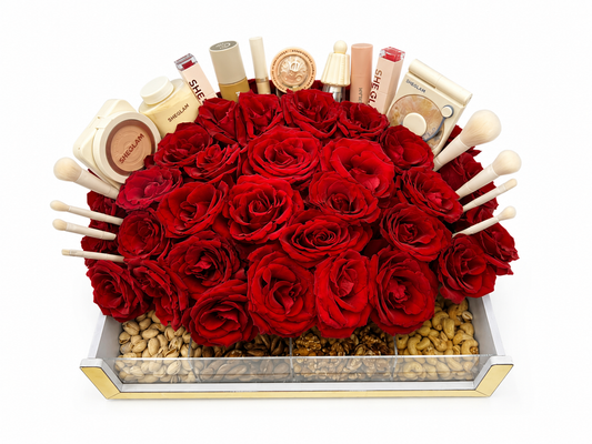 L'Écrin Glamour, coffret SHEGLAM et roses – OhSouk