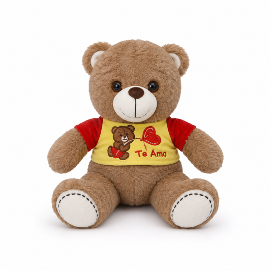 Peluche ourson brodé Te Amo, cœur rouge — OhSouk